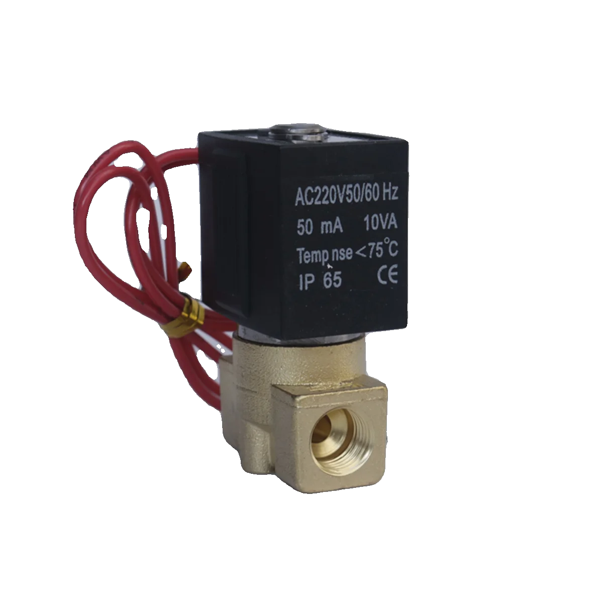 Small Direct-acting Two-way Solenoid Valve 1/4 Water Valve VX 2120-08 Valve, Plastic Seal Waterproof Zero Pressure AC220V DC24V