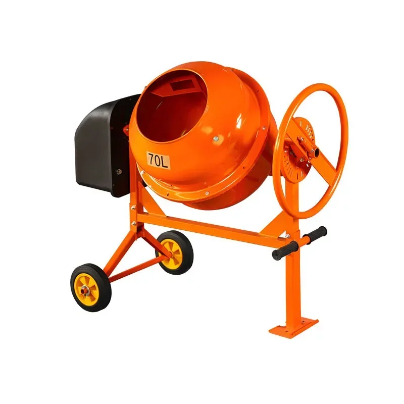 220V Small Concrete Blender Industry Soil Sandstone Feed Mortar Farm Decoration Construction Site Mixing Equipment