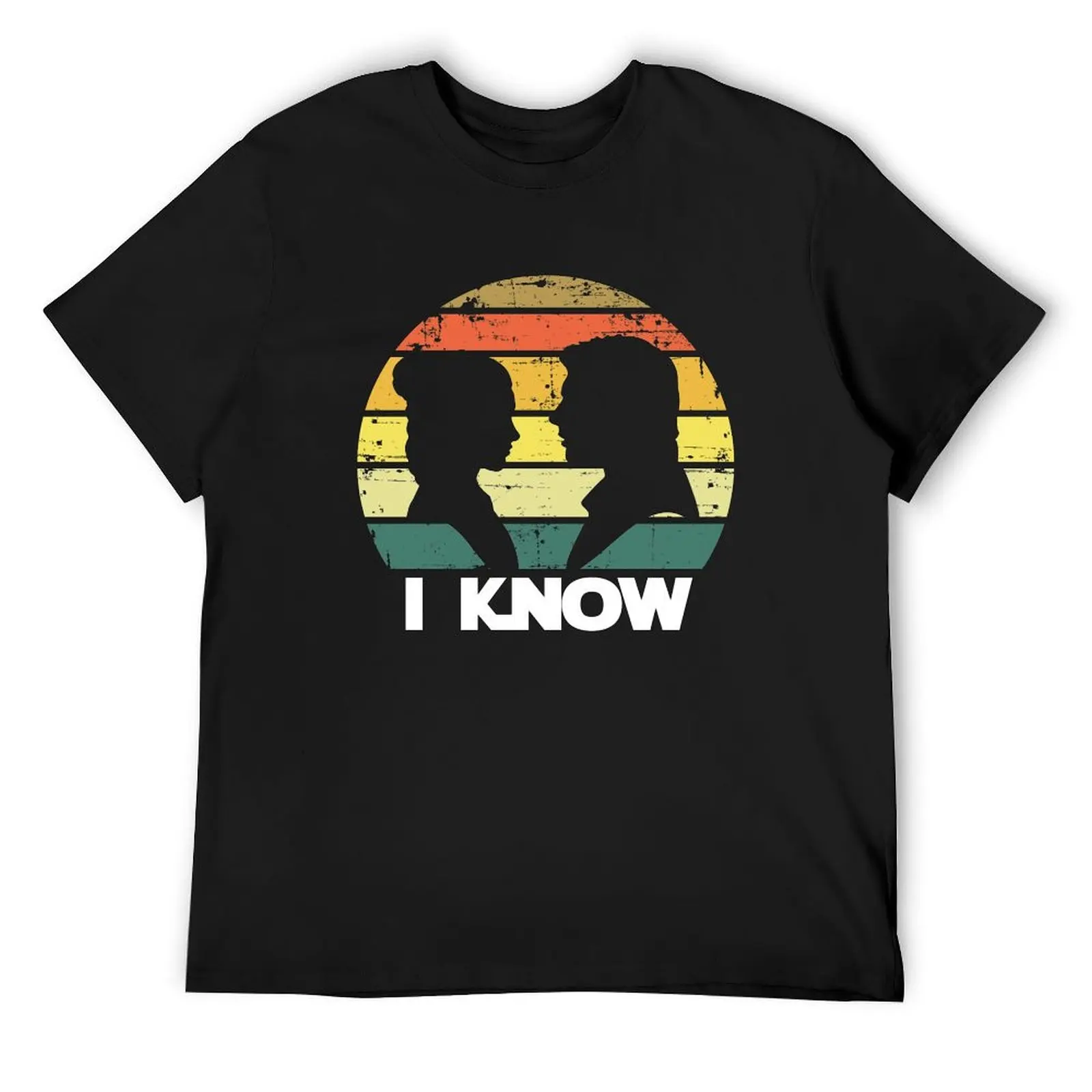 I KNOW T-Shirt anime figures blanks workout shirts for men