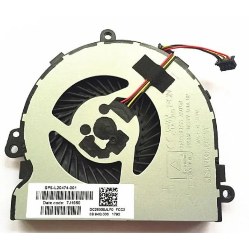 

Original CPU Cooling Fan For HP 15-DA 15-DB 15-DR 15Q-DX 15T-DS 250 255 256 G7 Fan TPN-C129 TPN-C130 DFS470805CLOT L20474-001