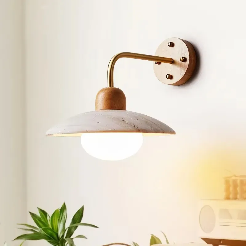 Designer soft wall lamp, Nordic minimalist style, Japanese, bedroom bedside ambient lamp