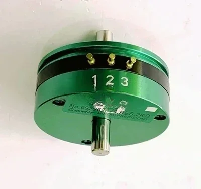 CPP45B Double Output Shaft 6mm Precision Conductive Plastic Potentiometer 1K 2K 5K 10K 20K 500Ω Green Detector Angle Sensor