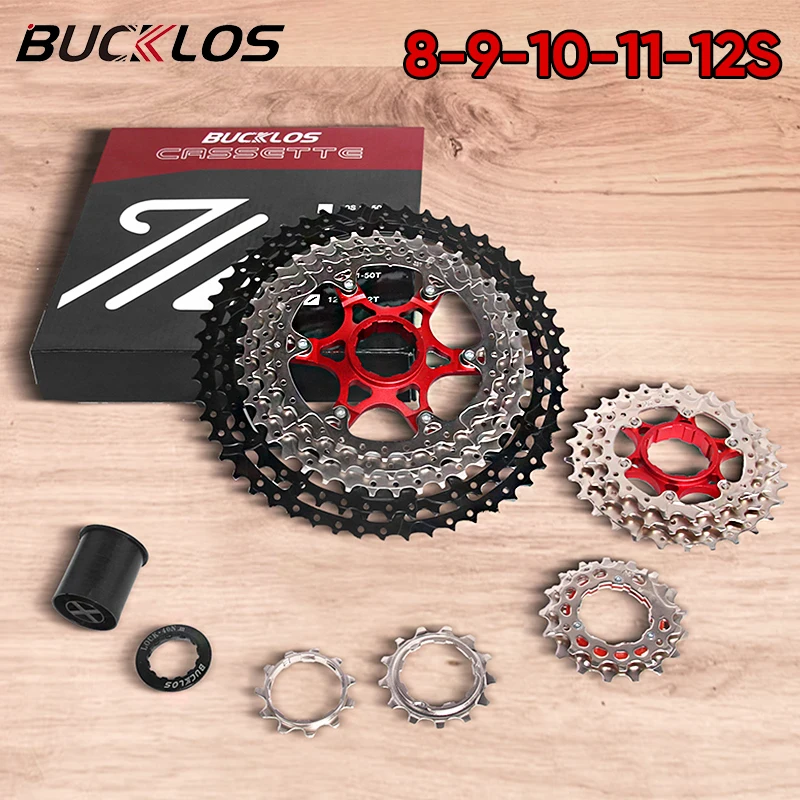 BUCKLOS 12 Speed Cassette MTB Road Bike 11 Speed Freewheel 32/36T/40T/42T/46T/50T/52T Sprocket Bicycle Flywheel For SHIMANO HG