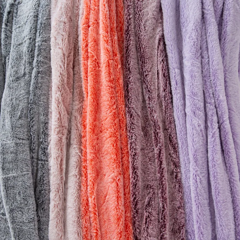 

Imitation Rabbit Hair Gradual Change Plush Fabric Toy Shoe Material Fashion Pet Home Textile Fabric Wholesale