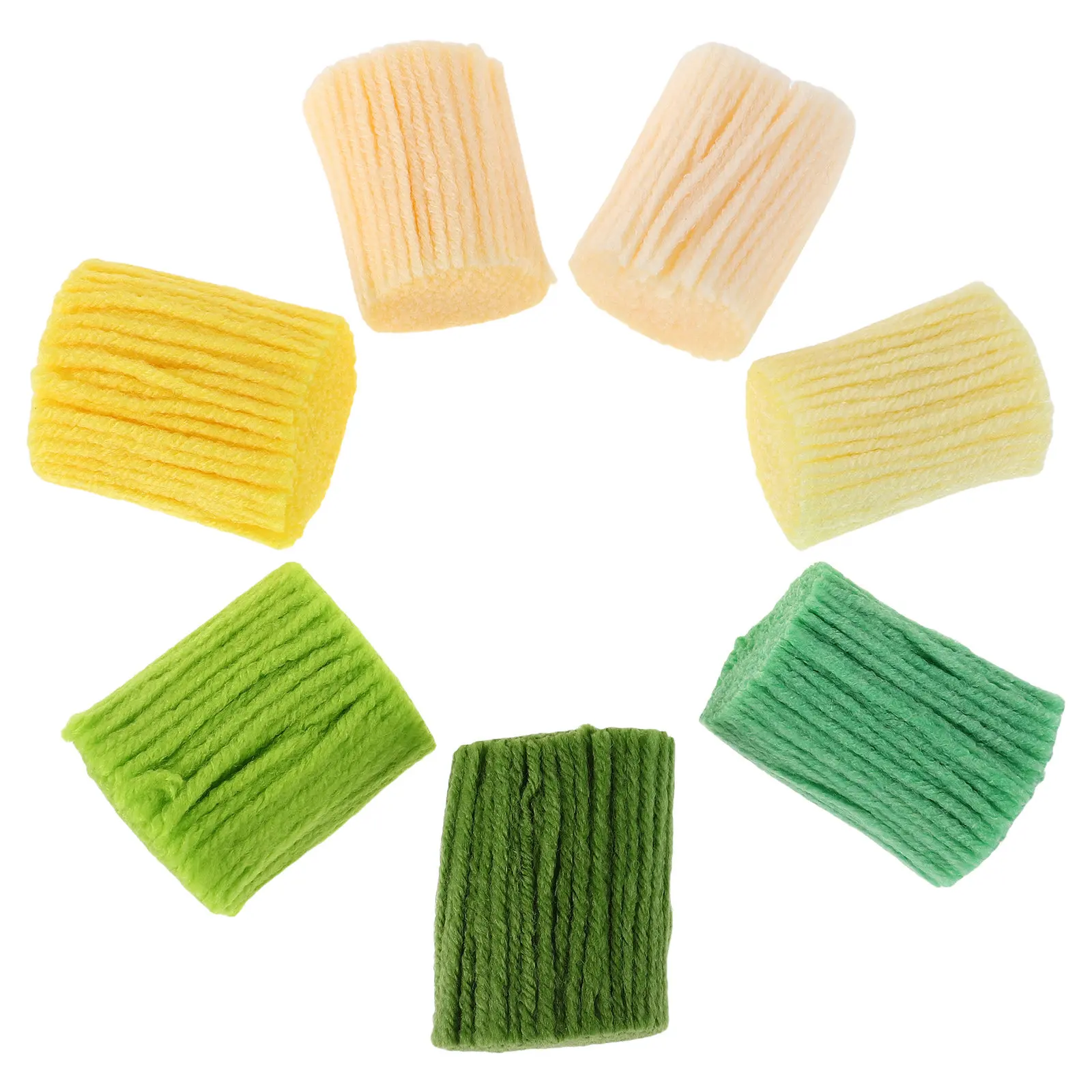 7Pcs Colorful Latch Hook Rug Yarn Precut Acrylic Yarn Kit for DIY Home Decor Crafting Vibrant Textured 3D Ball Design
