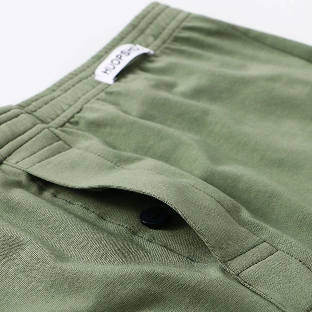 

Casual Men's Cotton Blend Boxers Shorts Loose Comfortable Underpants Underwear Shorts Solid Color Panties