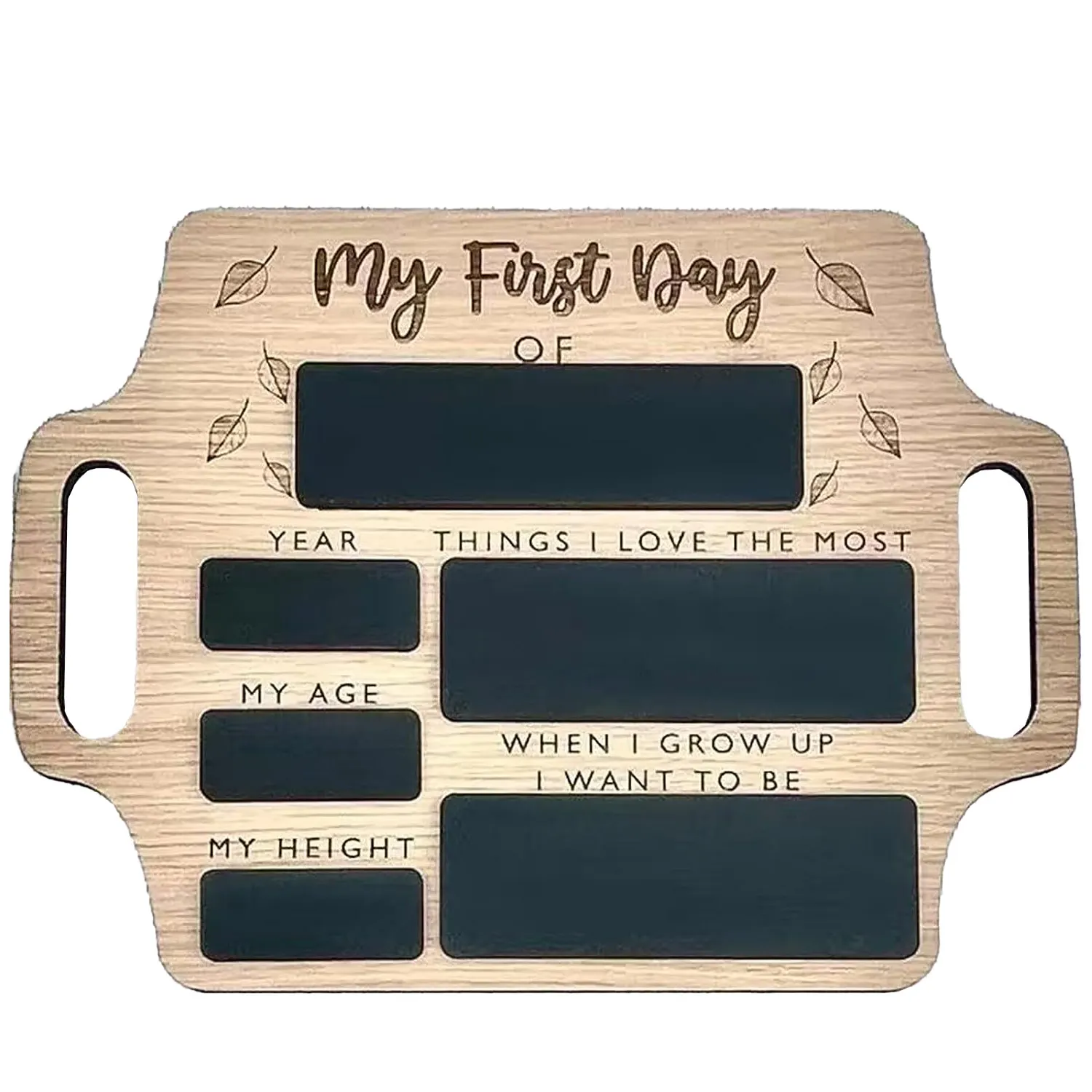 First Day of School Board Chalkboard Personalised My First Day of School Sign with Handle Back to School Memory Photo Prop