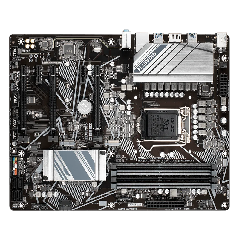GIGABYTE Z590 D, placa base ATX ultra duradera con VRM digital directo de 12+1 fases, diseño completo PCIe 4.0*