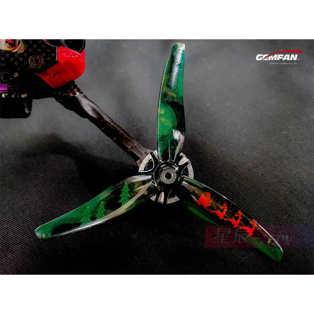 

2 Pairs Gemfan Hurricane 51433 Propellers - 5.1X3.5 3-Blade PC, RC FPV Freestyle
