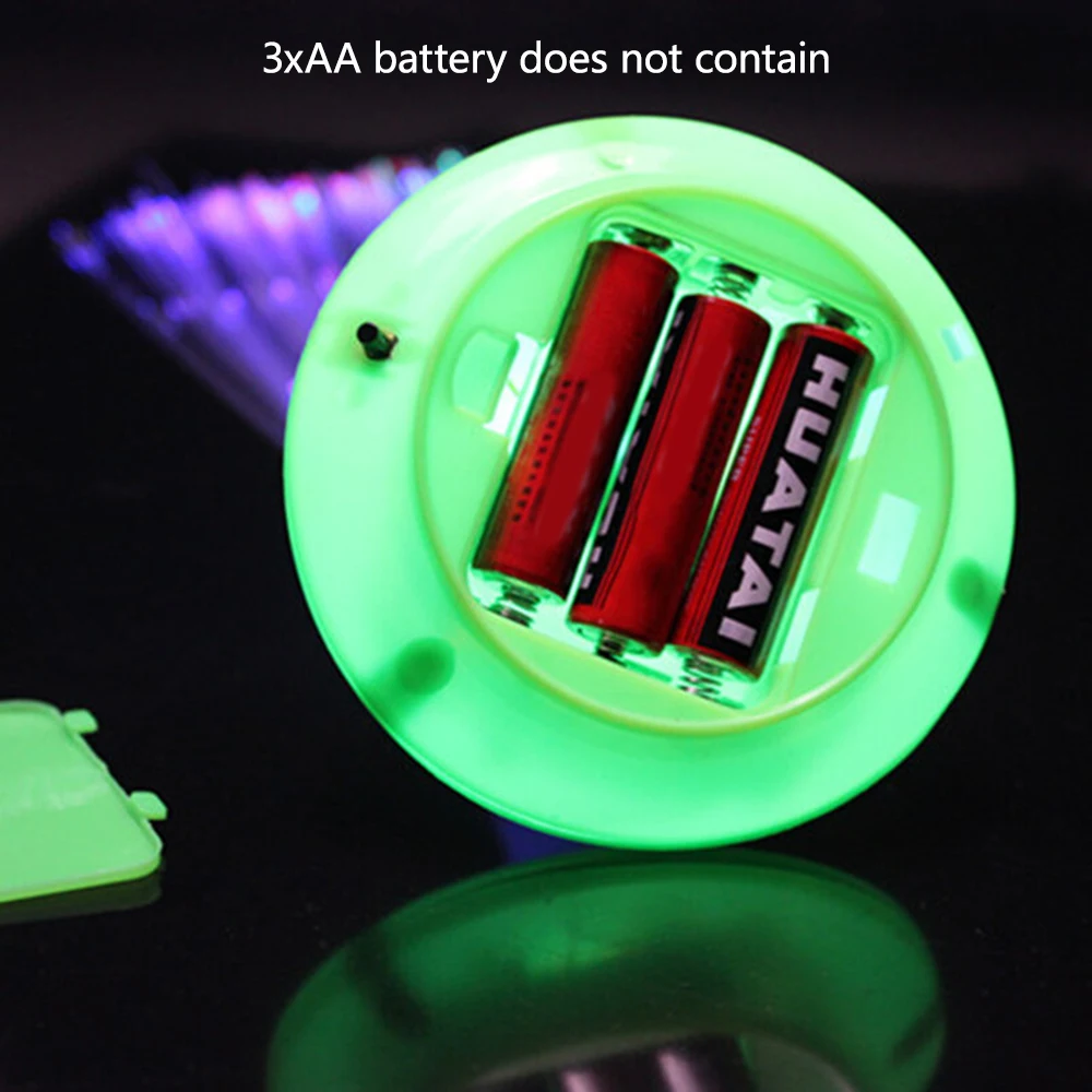 LED Fiber Optic Lamp Multicolor Starry Sky Night Light Fireworks Lights Holiday Wedding Centerpiece Atmosphere Lamp Home Decor