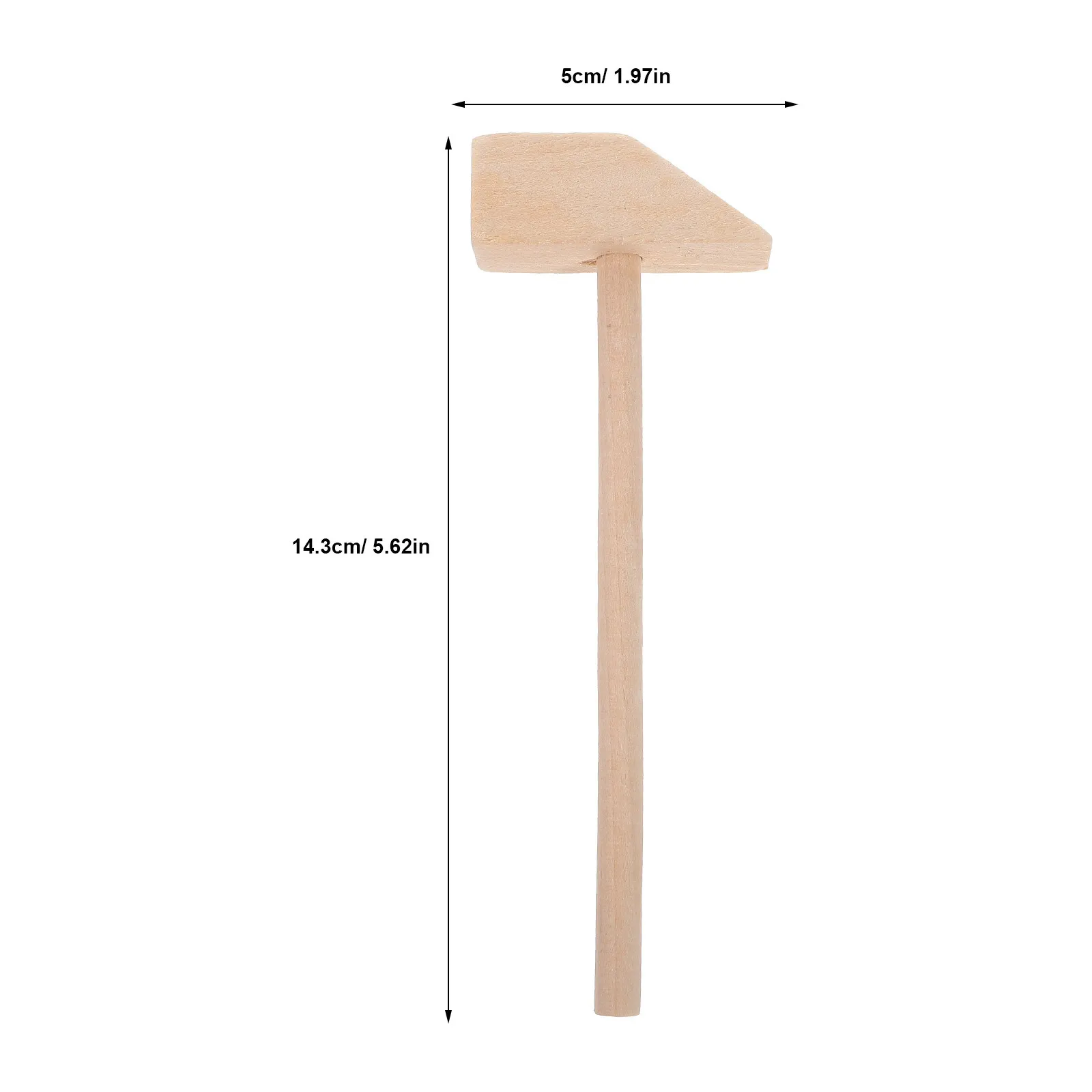 10 قطعة مطارق خشبية صغيرة المطارق الخشبية الصغيرة للأطفال المطرقة خفيفة الوزن قصف لعبة أداة ملحق الطرف #3