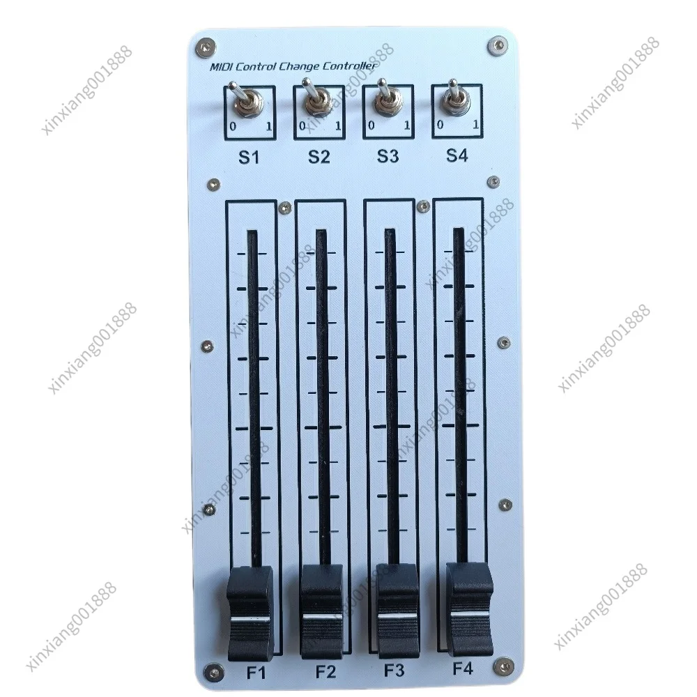For 4 Faders 4 Switches 100mm Sliding Fader MIDI CC Controller USB Interface for Computer Music DAW Software