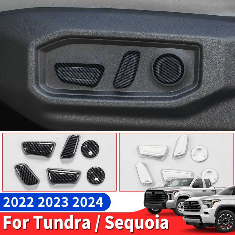 

Suitable for 2022 2023 2024 Toyota Tundra Sequoia Seat Adjustment Button Sticker Decoration Interior Modification Accessories