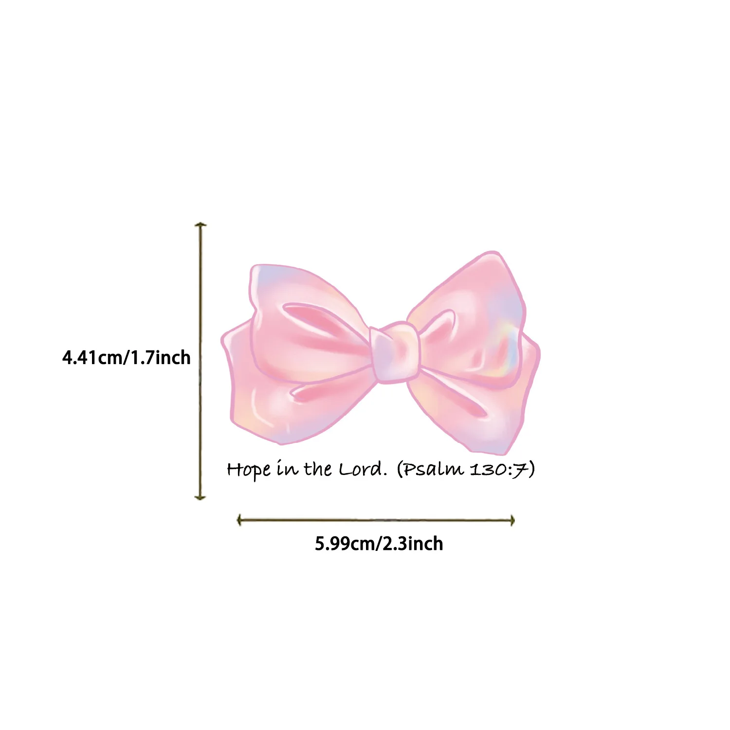 50/100PCS Transparente PET Rosa Fliege Aufkleber Gemalt DIY Telefon Dekorative Notebook Schreibwaren Aufkleber