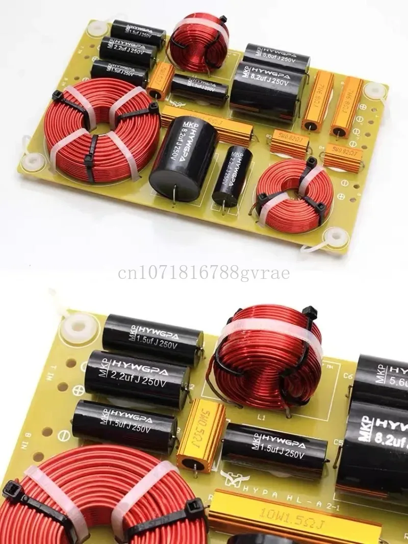 2PCS 200W 3200Hz 4/6/8 Ohm 2-Way Filters Frequency Dividers Hifi Filter Circuit Board Stereo Speaker Crossover