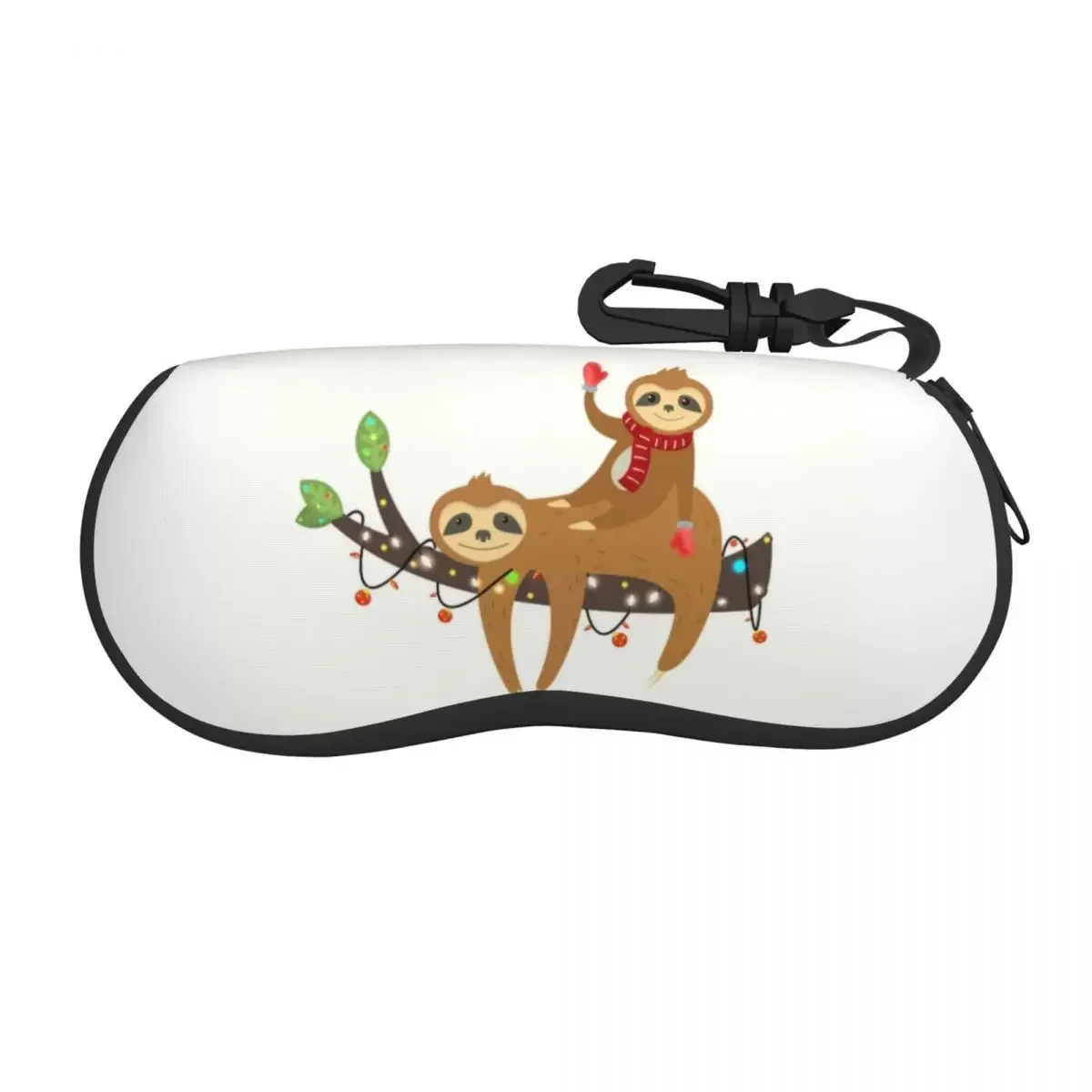 Sleepy Sloths Shell Eyeglasses Protector Cases Cool Sunglass Case Sloth Cartoon Pattern Glasses Pouch