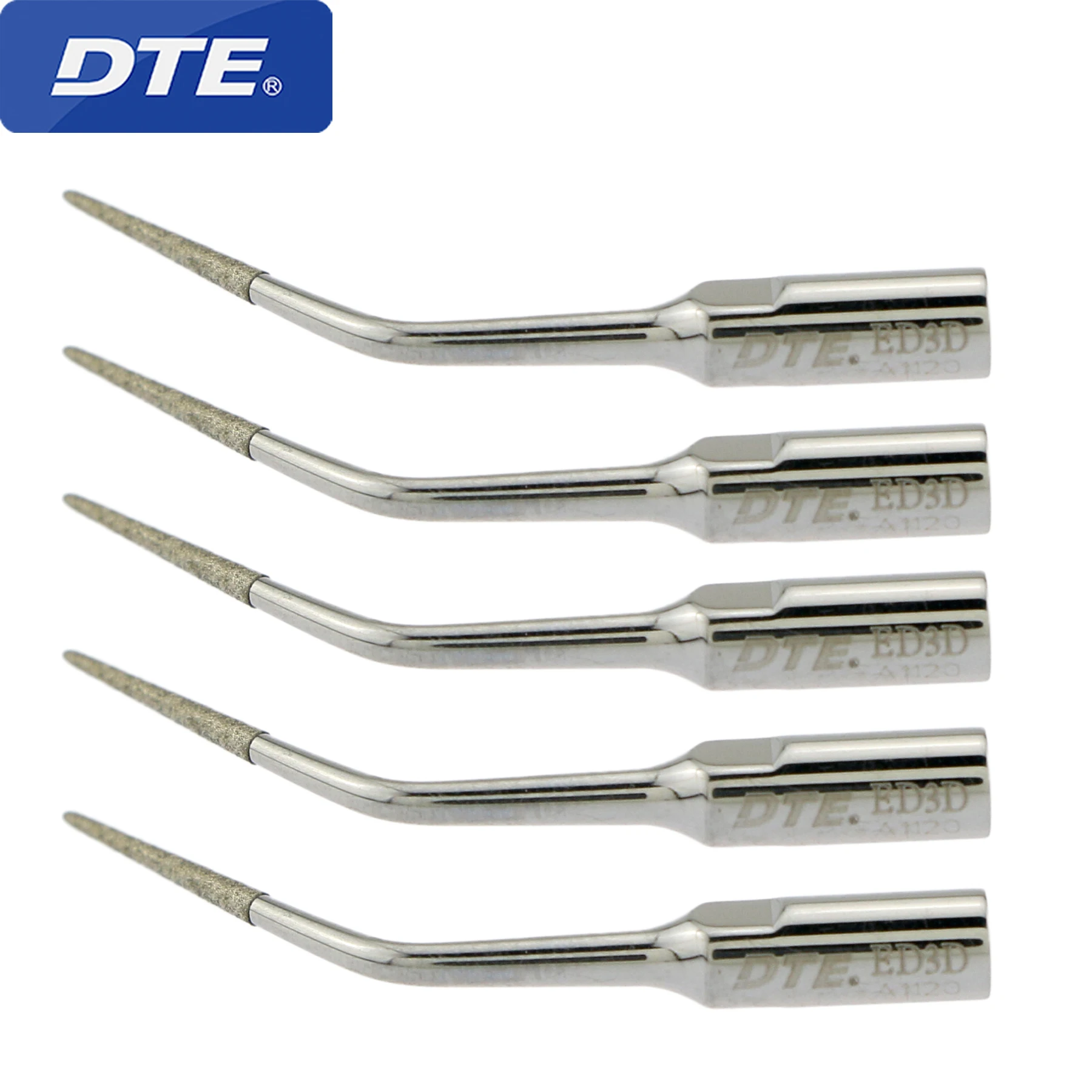 DTE Dental Endodontics Ultrasonic Diamond coated Scaler Tips ED3D Piezo Endo Root Canal for Satelec DTE