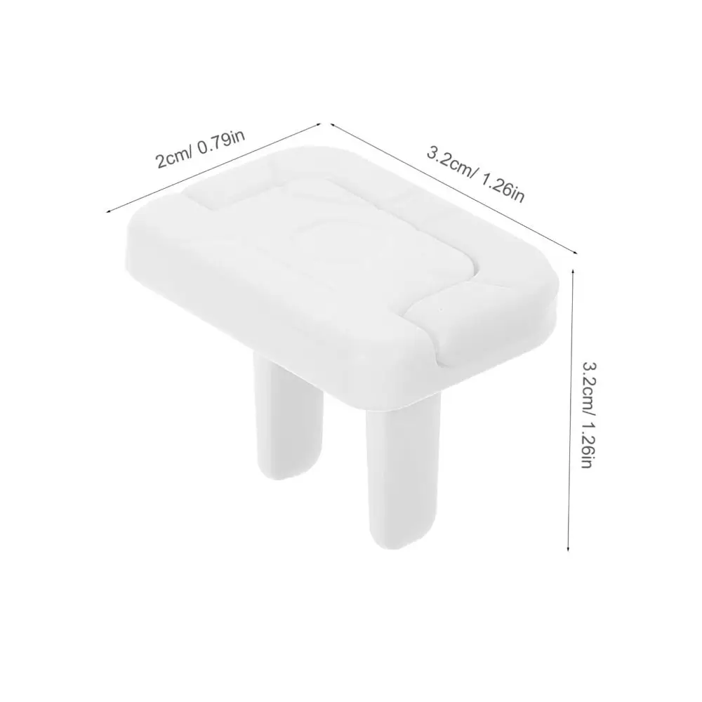 Copertura protettiva anti-shock elettrico tinta unita da 50 pezzi Copertura protettiva con design a due fori Protezione per presa per interruttore per bambini ABS