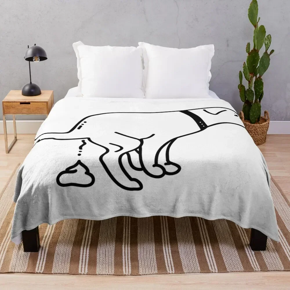 

Dogs Pooping Throw Blanket Luxurious Soft Blanket Holiday Gift for Family