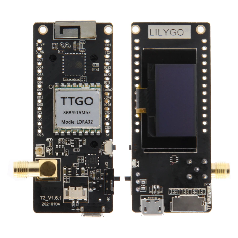 Imagem -03 - Módulo de Cartão Oled sd para Fluxos de Passageiros Bluetooth Wifi Medição Lora32 V2.1 1.6.1 Esp32 433 Mhz 868 Mhz 915 Mhz 923mhz 096