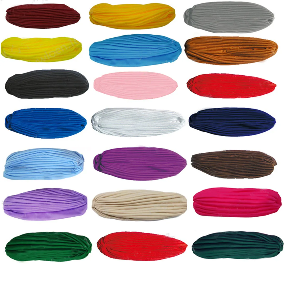 Boné de turbante torção muçulmano para mulheres lenço de babados macio, chapéus indianos hijab feminino, boné de quimioterapia para câncer, turbante feminino