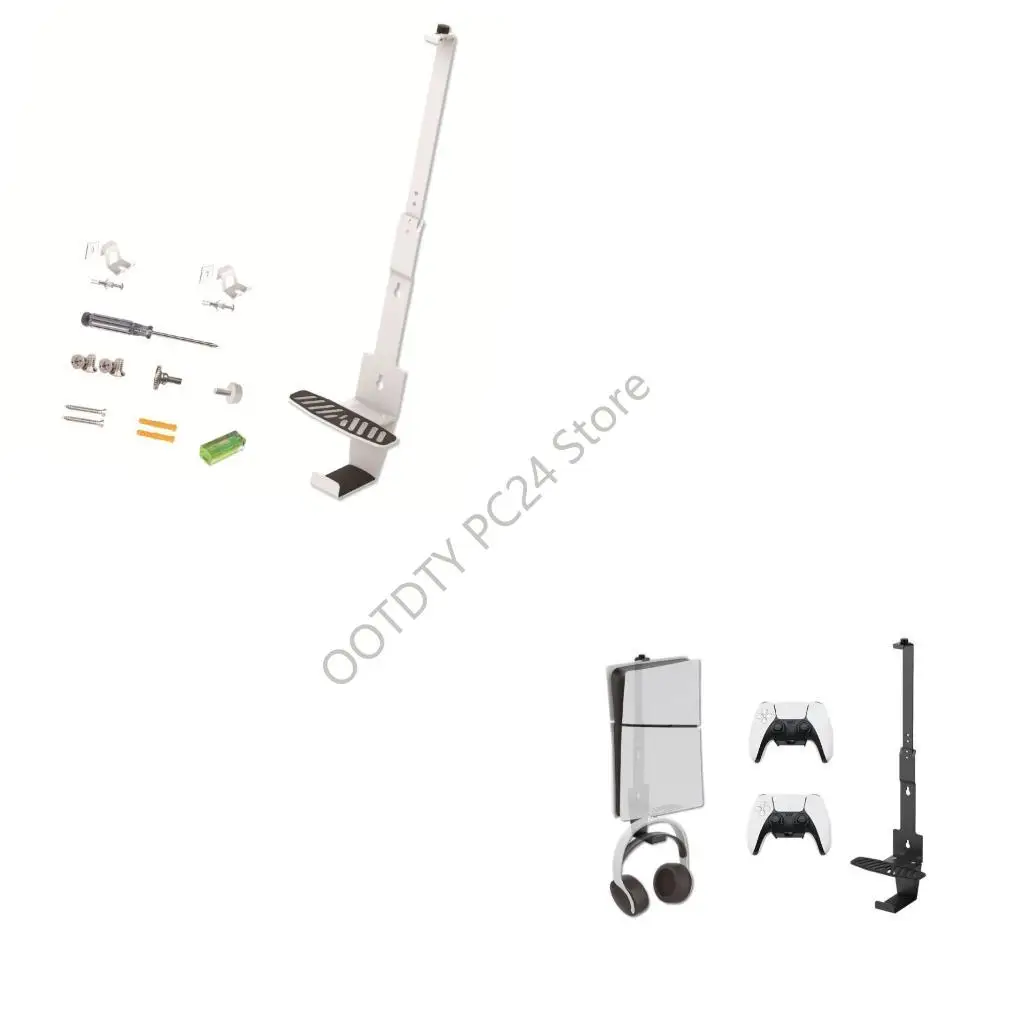 

H7BA Wall Mounted Stand with Double Controller Hanger Storage and Headphone Organizers