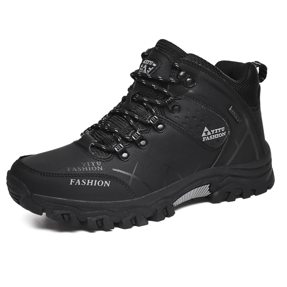 Men Hiking Shoes Ankle Boots Outdoor Camping Climbing Trekking Sneakers Lace Up Anti-Collision Shoes