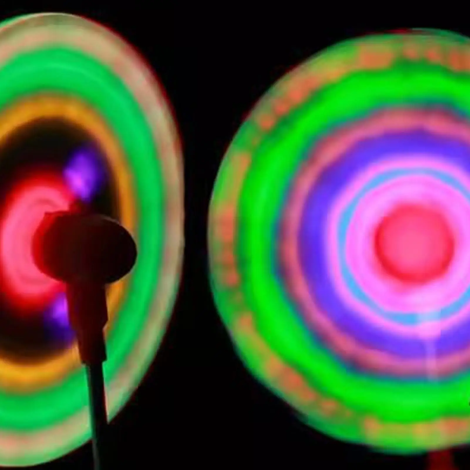 LED Muziek Windmolen Spinner Handheld Glow Knipperende Windmolen Roterend Speelgoed Regenboog Oplichtende Windmolen Speelgoed Kinderen Verjaardagscadeautjes
