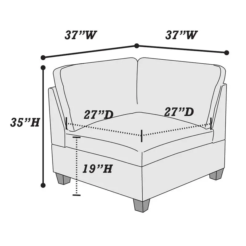 Graues modulares Set – 2-teilig