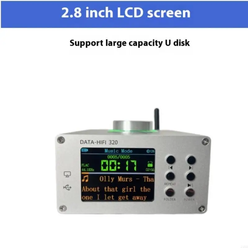 100W Powerful Bluetooth-compatible Digital Amplifier Supports USB PC Sound Card Stereo Output & 10m Transmission 24BB