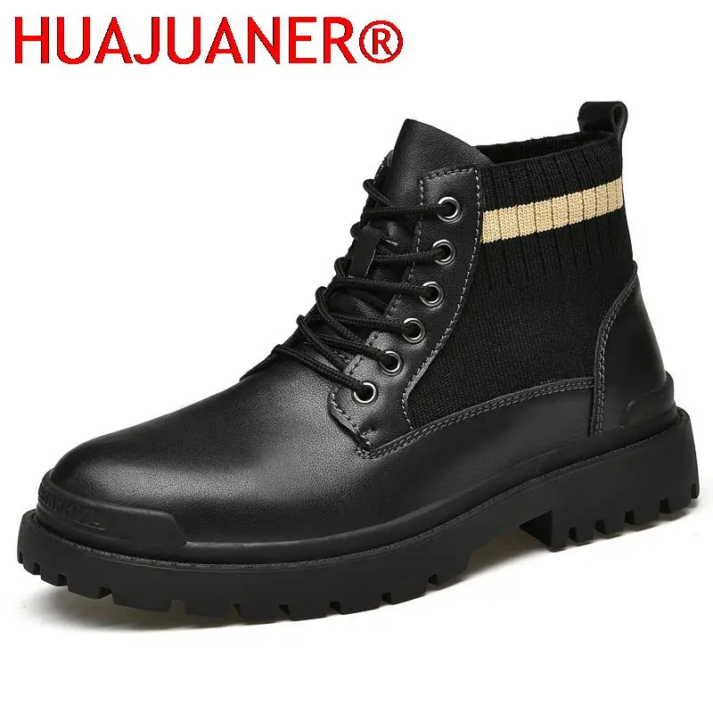 

Classic Boots Military Footwear Adulto Shoes for Men Causle Leather Comfy Men's Boots Motorcycle Tooling Motocross Boots