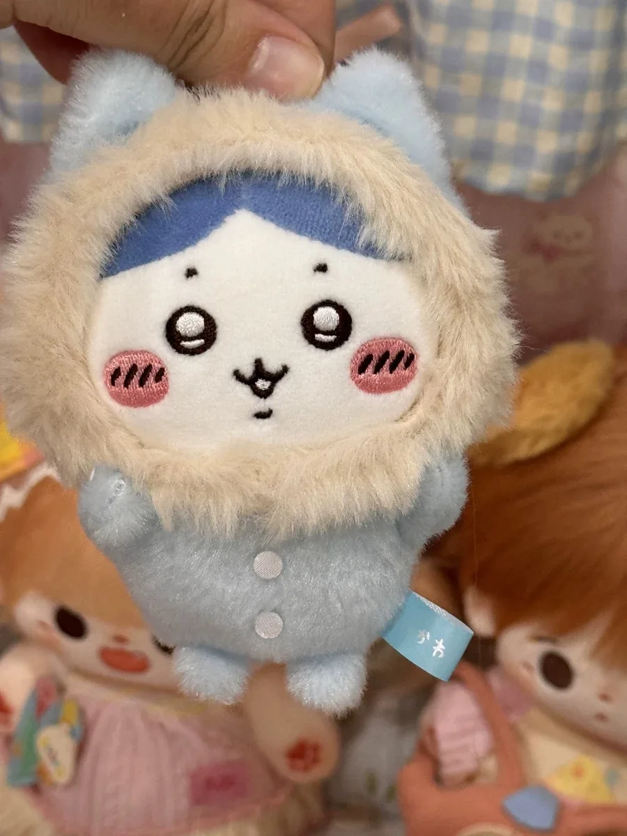 

Chiikawa Hachiware Usagi милая зимняя пушистая пижама с плюшевой подвеской, подарок для девочек