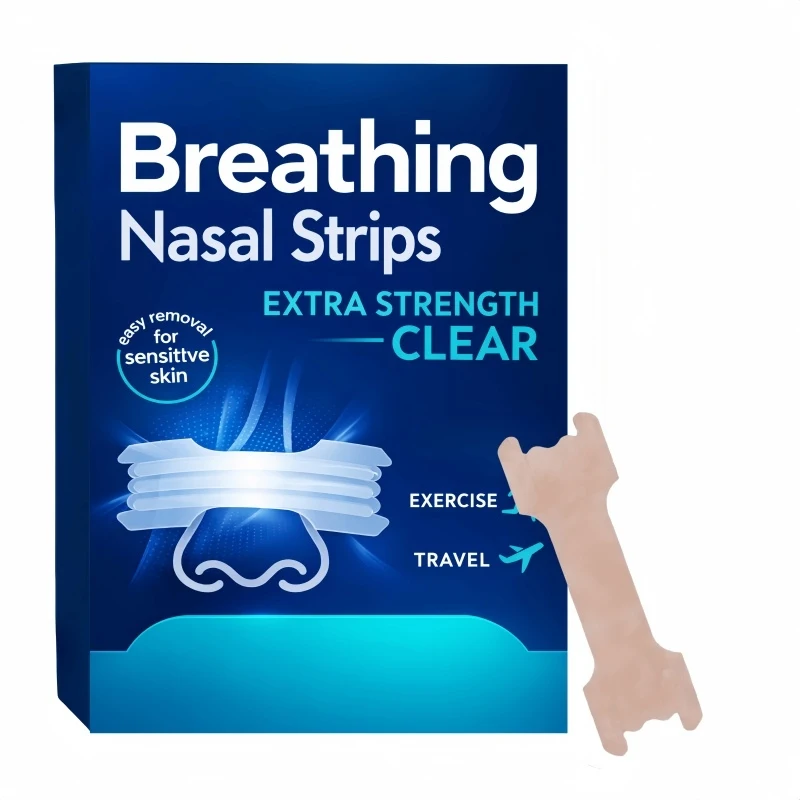 44pcs Sports Nose Strips - Breathable Nose Strips,  with a Comfortable and Durable Design, Suitable for Night or Daytime Use