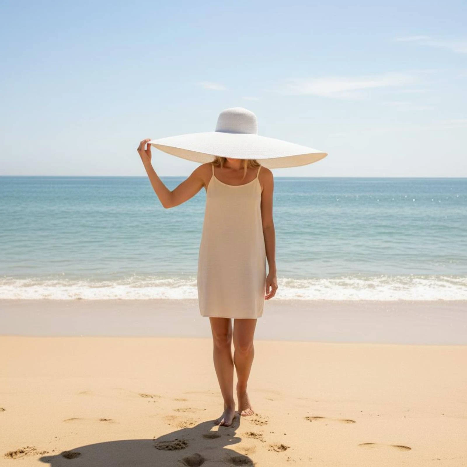 

Foldable Beach Sun Hat Packable Wide Brim Straw Sun Hat Fashion Accessory Lightweight UPF 50+ for Women, Outdoor