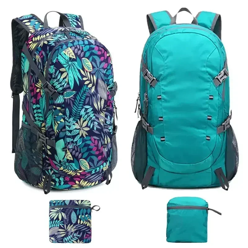 Mochila plegable para exteriores de 40L, ultraligera, impermeable, suave, para acampar, hombro, escalada, viajes, montañismo, Camping, senderismo