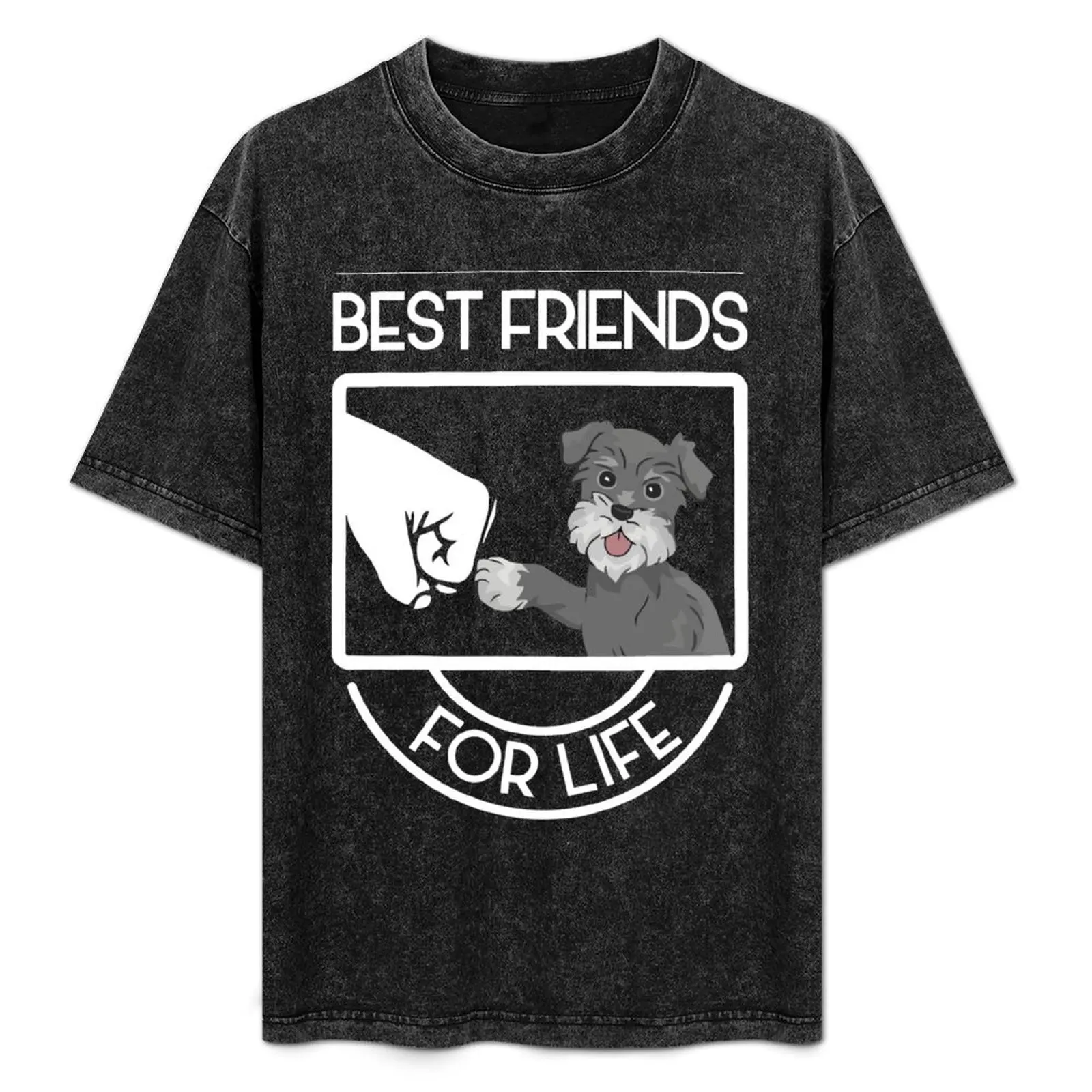 

Schnauzer Best Friends For Life T-Shirt luxury designer funny gifts for a boy Louboutins plain black t shirts men