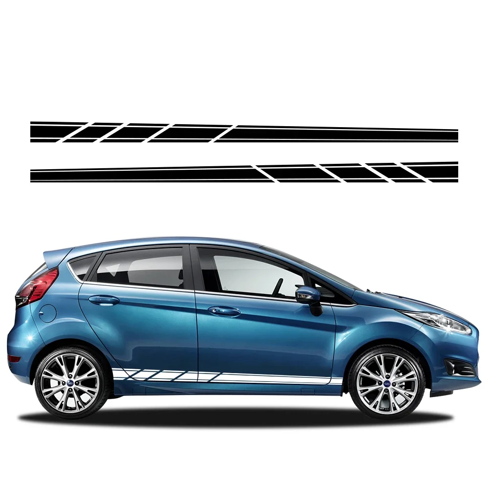 لفورد فييستا ST MK7 MK7.5 2008-17 باب السيارة الجانب ملصقات عدة الشارات البلاستيكية مقاوم للماء الفينيل فيلم السيارات الديكور اكسسوارات السيارات #3