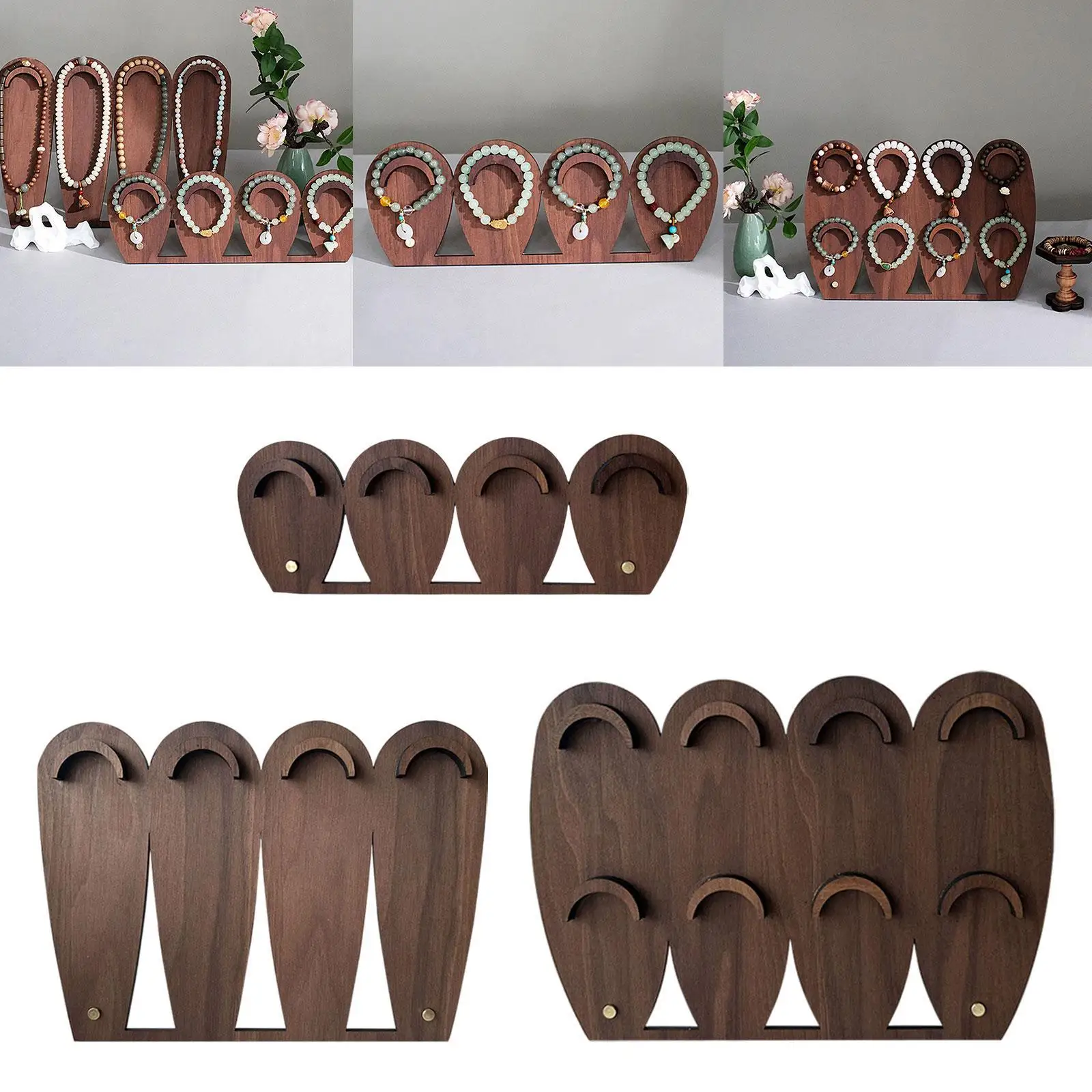 

Подставка для ювелирных изделий, стильный декор для розничной торговли, элегантный деревянный браслет, стойка-держатель для магазина, дома, торгового центра, витрина на столешнице