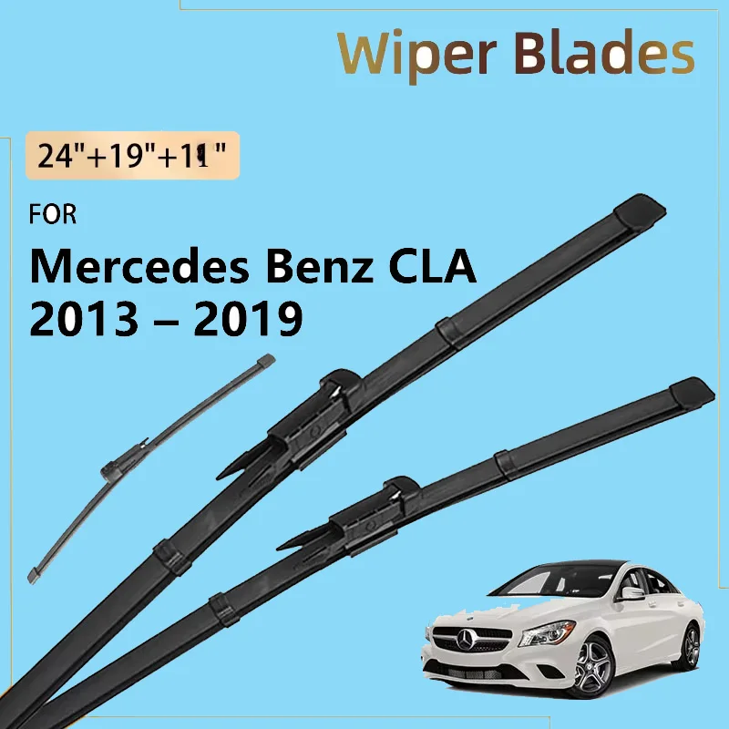 

3x Front Rear Wiper Blade For Mercedes Benz CLA 180 C117 W117 Shooting Brake 2013 - 2019 2018 2017 2015 2014 Windscreen Brushes