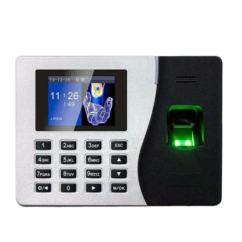 008 ZK K14 Perangkat Lunak Gratis Perangkat Sistem Perekam Waktu Kehadiran Biometrik Sidik Jari Untuk Karyawan