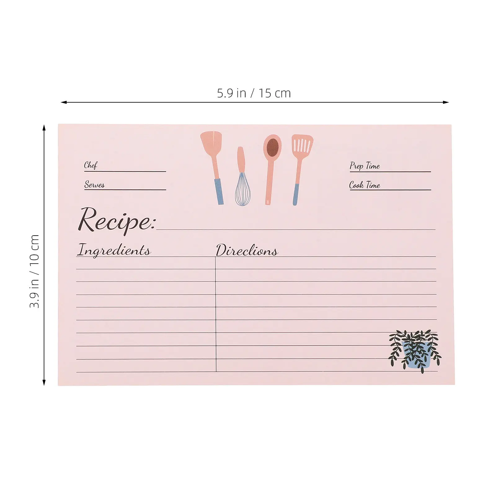 50Pcs Recipe Cards Premium Paper Writing Notepad Compact Food Notes for Dietary Planning Cooking Ideas Journaling Daily Use