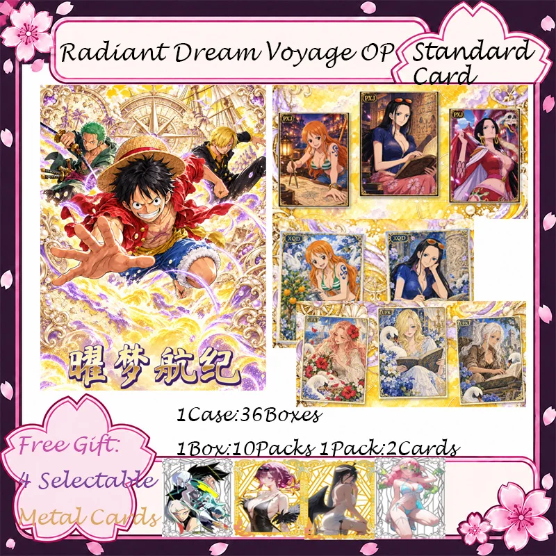 Wholesale One Piece Anime Trading Cards Radiant Dream Voyage Series Collectible Anime Cards Japanese Anime Fan Gift