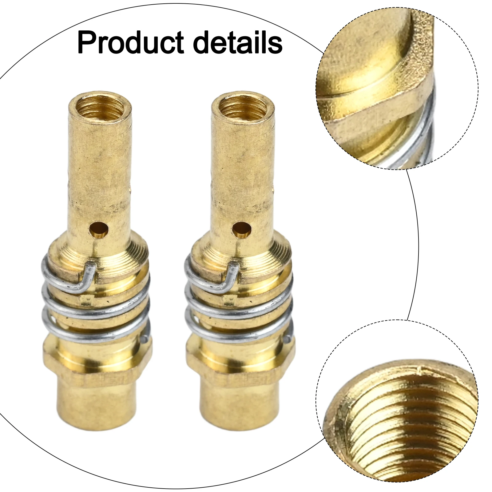 Copper Welding Tips 0.8mm 0.030'' Size 15AK Welding Accessory Extended Lifespan Materials Heat-resistant Bakelite Design
