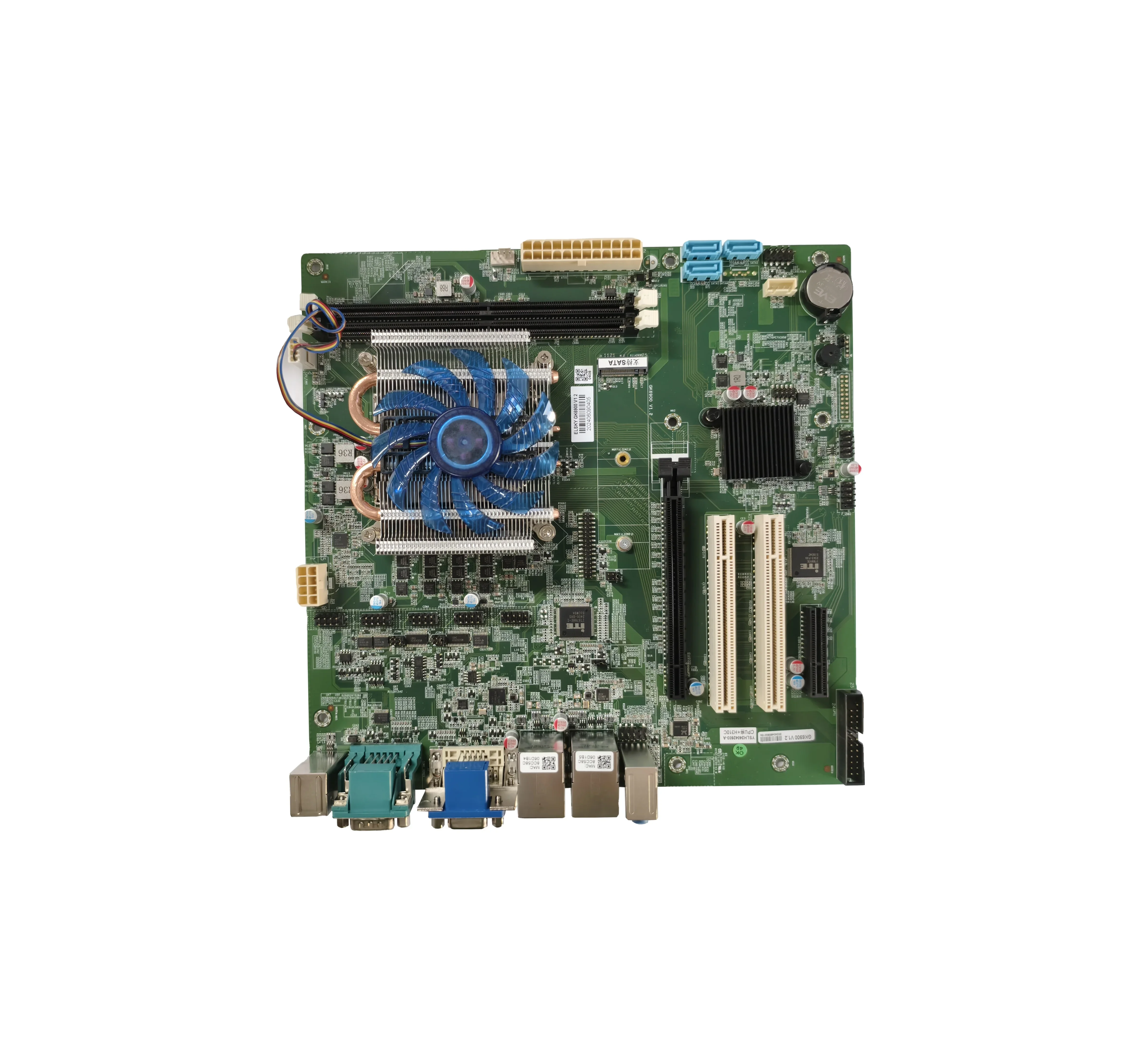 ELSKY شرائح H310 8Gen LGA1151 اللوحة الأم مع وحدة المعالجة المركزية وذاكرة الوصول العشوائي GK6900 i5-8500 10USB واجهة دعم 4K القرار PC-DDR4 PCIE * 2