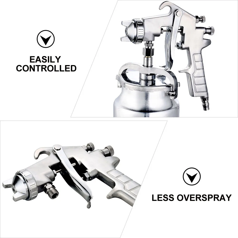 1Pcs High Pressure Metal Paint Sprayer Adjustable Flow Control Lacquers Clear Coat Systems Polyurethane