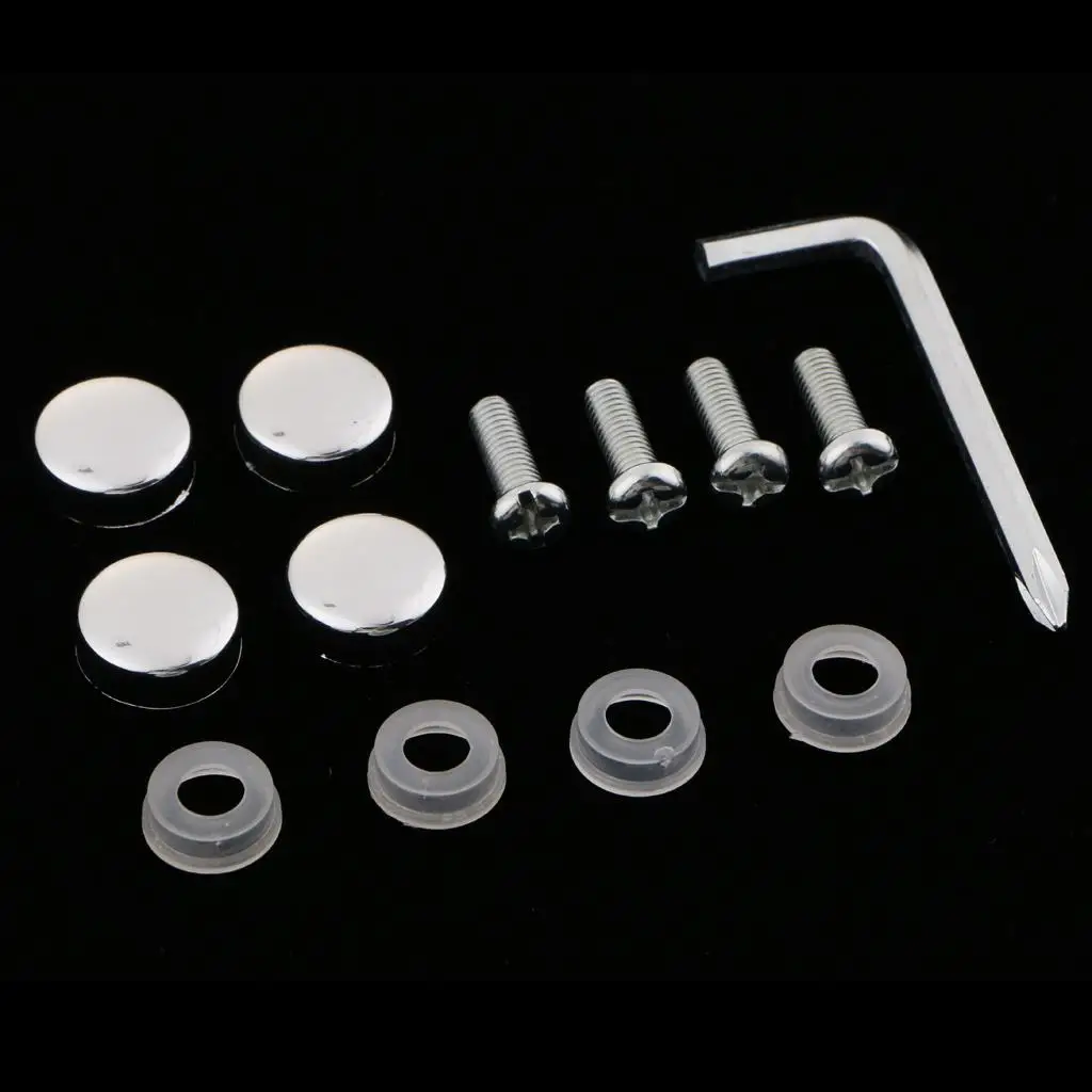 Steel Frame Screws Fasteners + Smooth Screw Caps Set Metal image 2