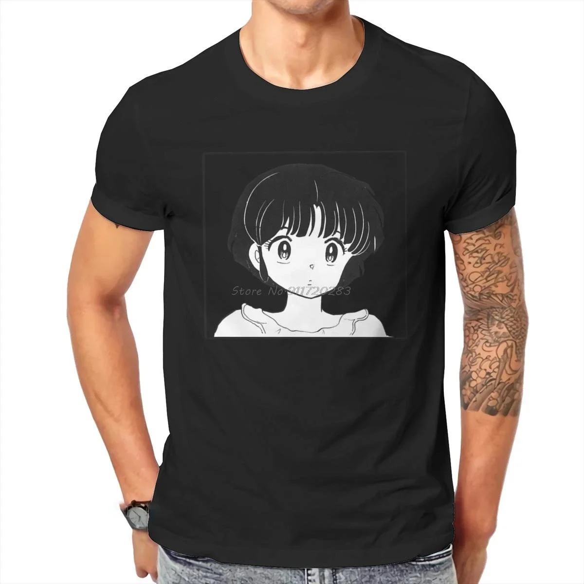 Ranma1/2 Amine Akane Tendo T Shirt Men Ofertas Loose Ofertas Tshirt Cotton Graphic Clothes Casual Tees Harajupku Streetwsear