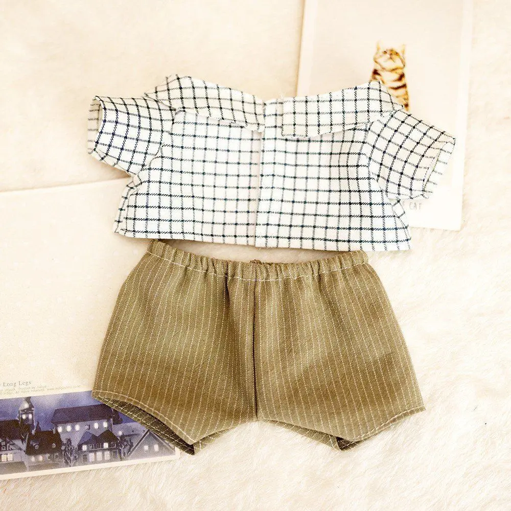 17 سنتيمتر Labubu دمية الملابس موضة هوديي إكسسوارات دمي الدوبامين نمط متقلب وزرة تي شيرت مجموعة Ropa Labubu