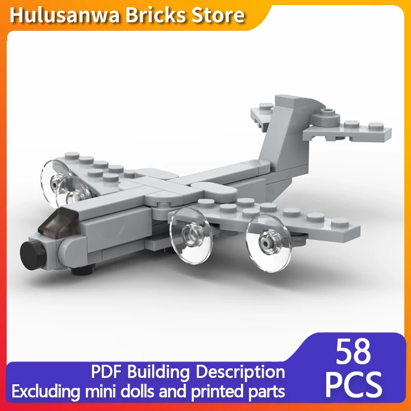 

A400M Atlas Transport Aircraft Model MOC Building Bricks War Equipment Modular Technology Gifts Holiday Assemble Children Toys