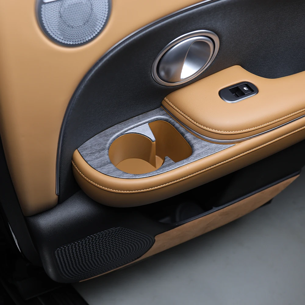 

Car Interior Accessories 2 Drain Cup Holder Rear Cup Holder Cover Frame Trim in ABS Material for For Hyundai Palisade LX3 2026